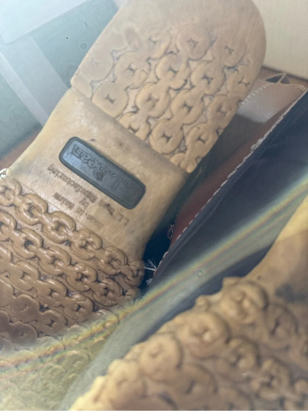 Vintage L.L. Bean Boots Two-Tone Brown Waterproof Duck Boots